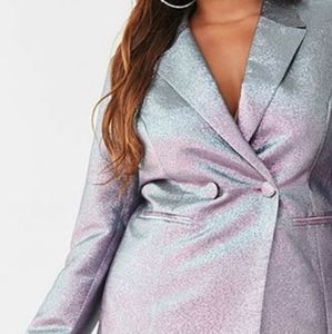 Plus Size Metallic Blazer 2x Forever21 BNWT
